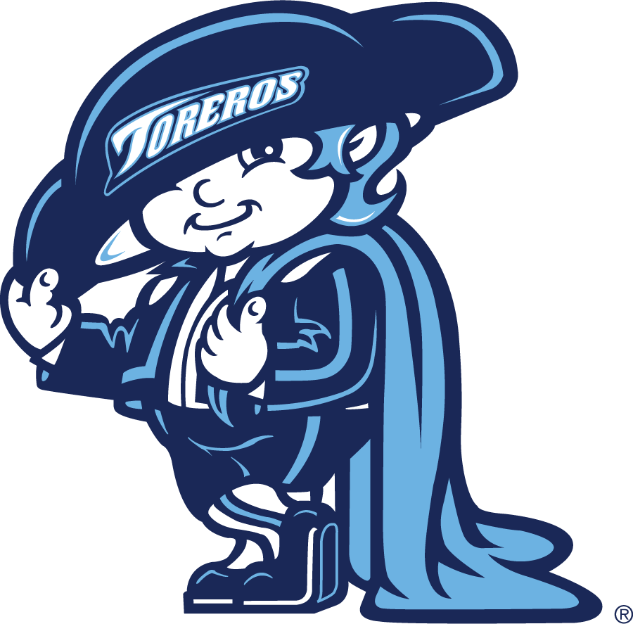 San Diego Toreros 2006-2016 Mascot Logo diy DTF decal sticker